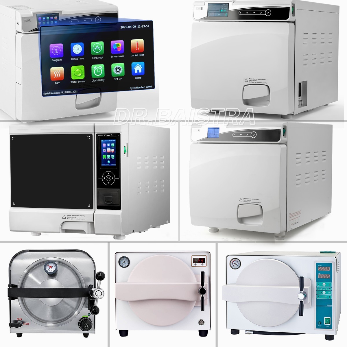 14/17/18/22L Dental Autoclave Steam Sterilizer Medical Sterilization Class B/N