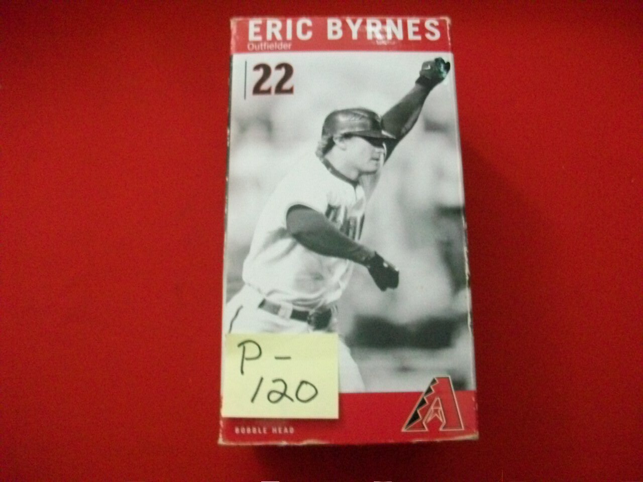 COLLECTIBLE 2008 ARIZONA D-BACKS ERIC BYRNES #22 CERAMIC BOBBLE HEAD FIGURINE