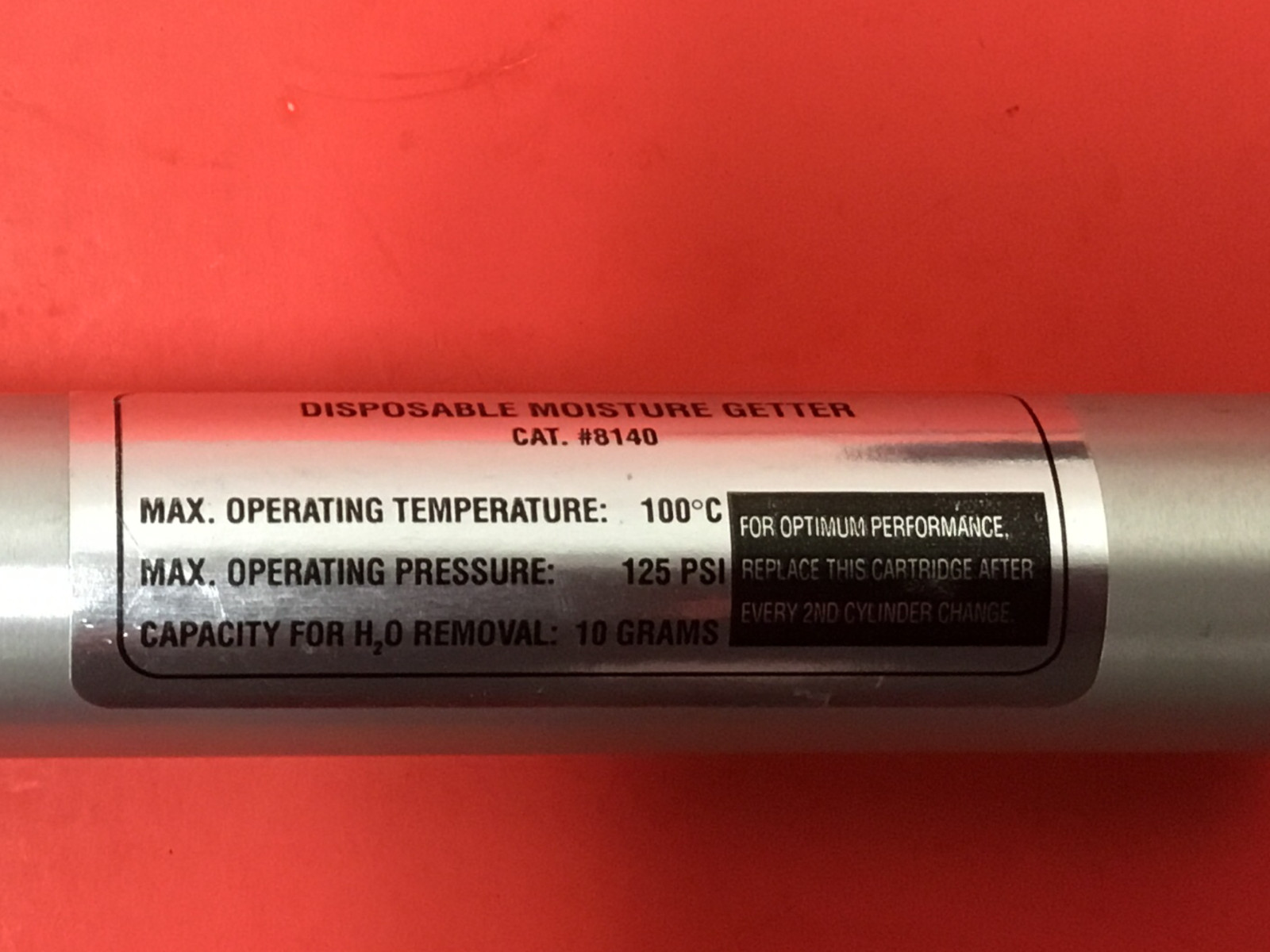 Alltech - Cat. #8140 - Disposable Moisture Getter