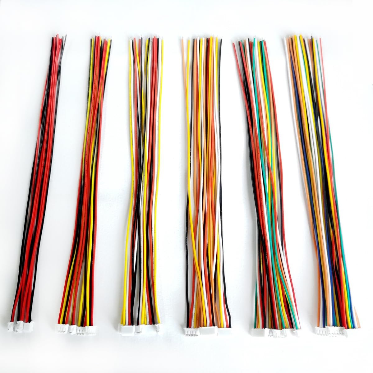 BOJOUL for 30 Pcs JST ZH 1.5mm 2 3 4 5 6 7 Pin 28AWG Female Connector Plug...
