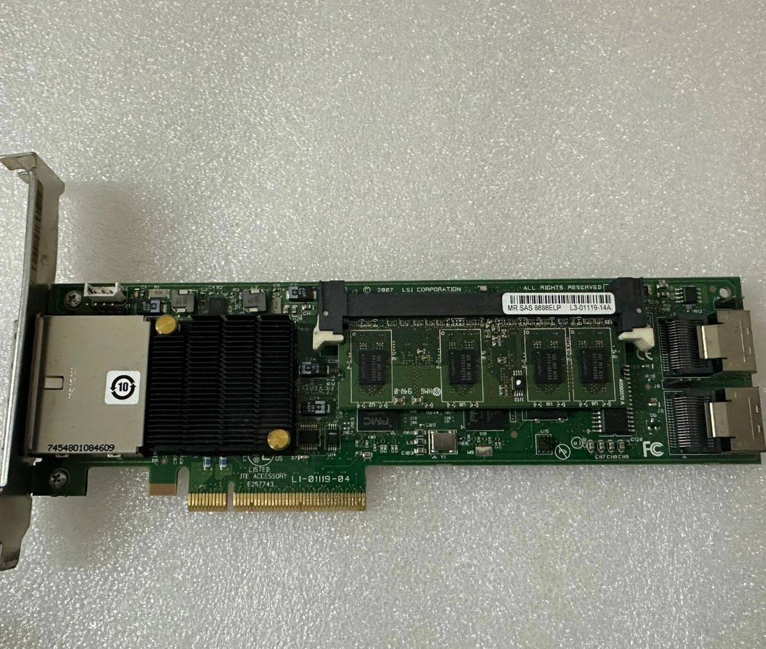 1PCS LSI MR SAS 8888ELP with 512M Cache SAS/SATAII Array Card