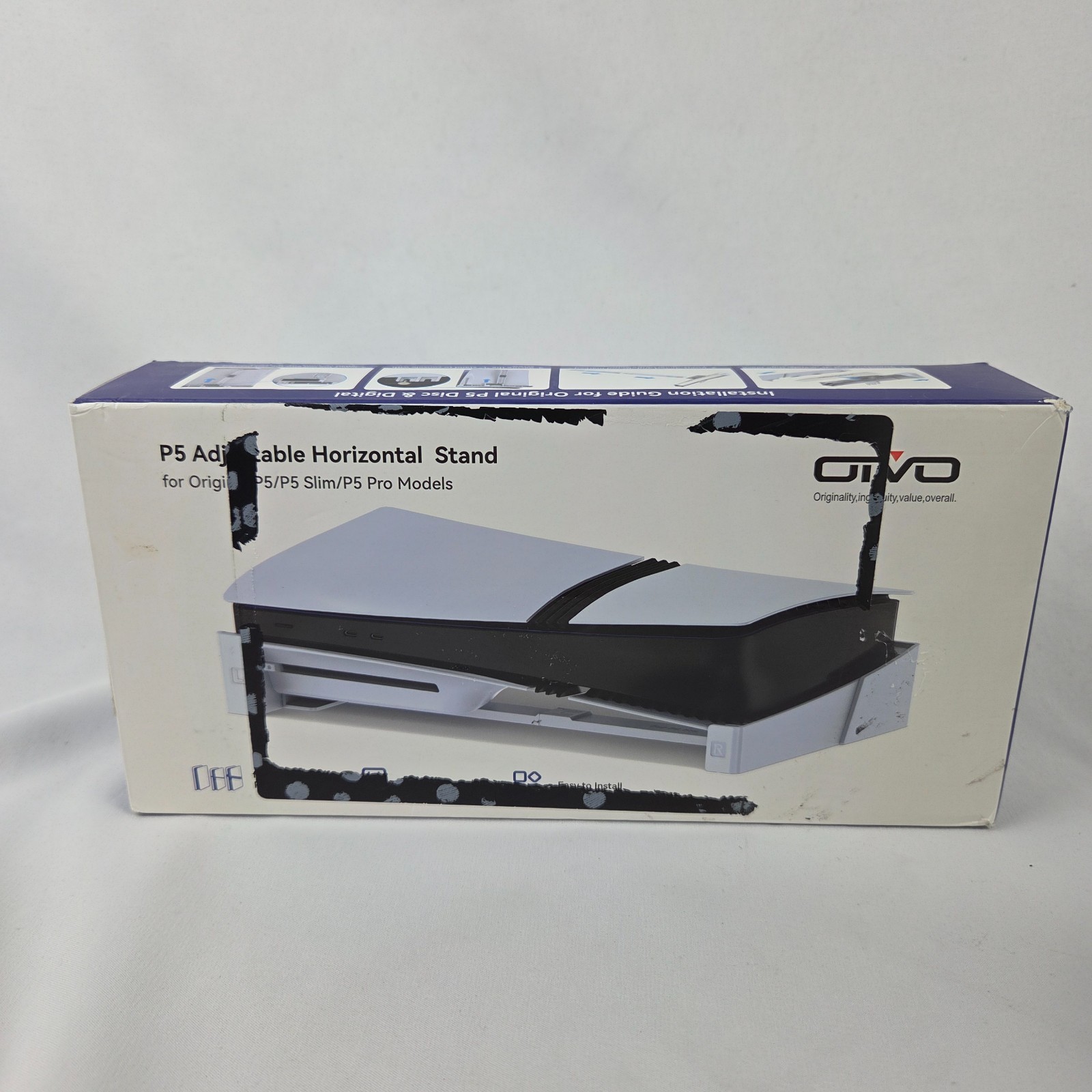 OIVO PS5/Slim/Pro Horizontal Stand for Disc & Digital Console, Stable PS5 Access