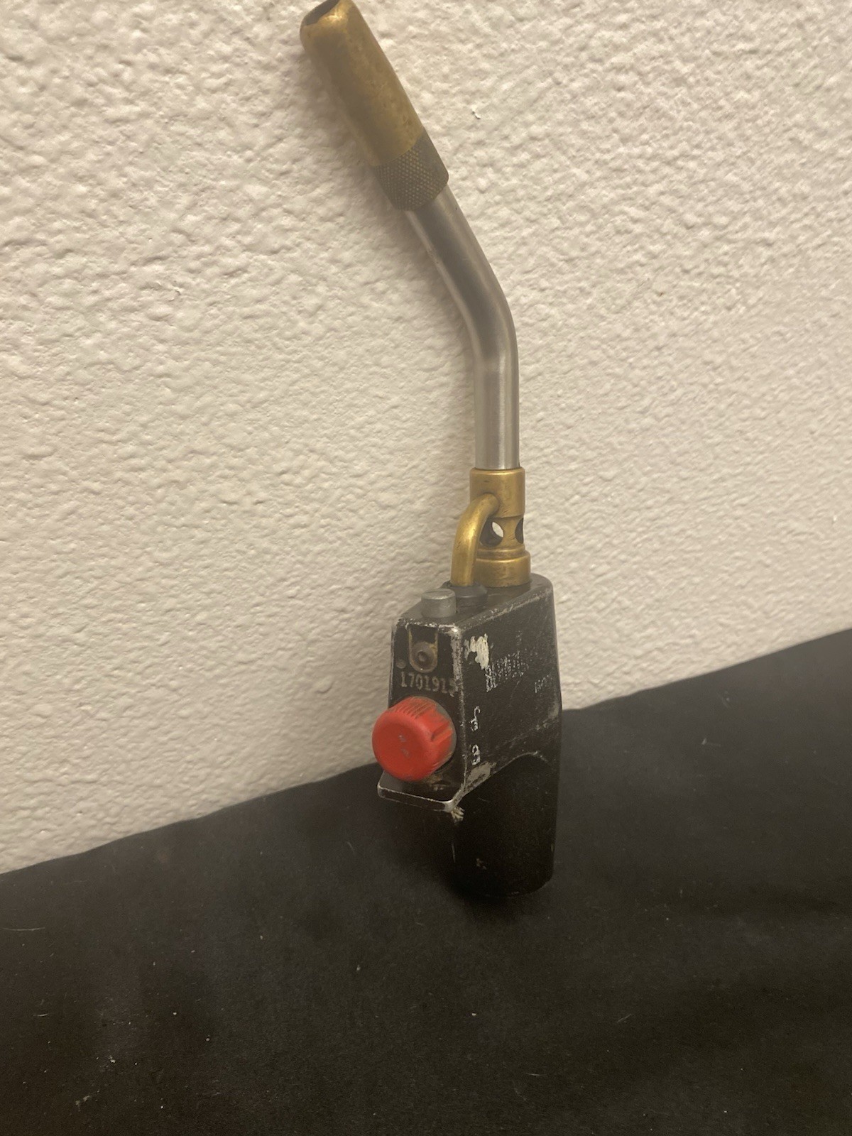 Handheld Blow Torch Head Attachment Black w/ Red Control Knob