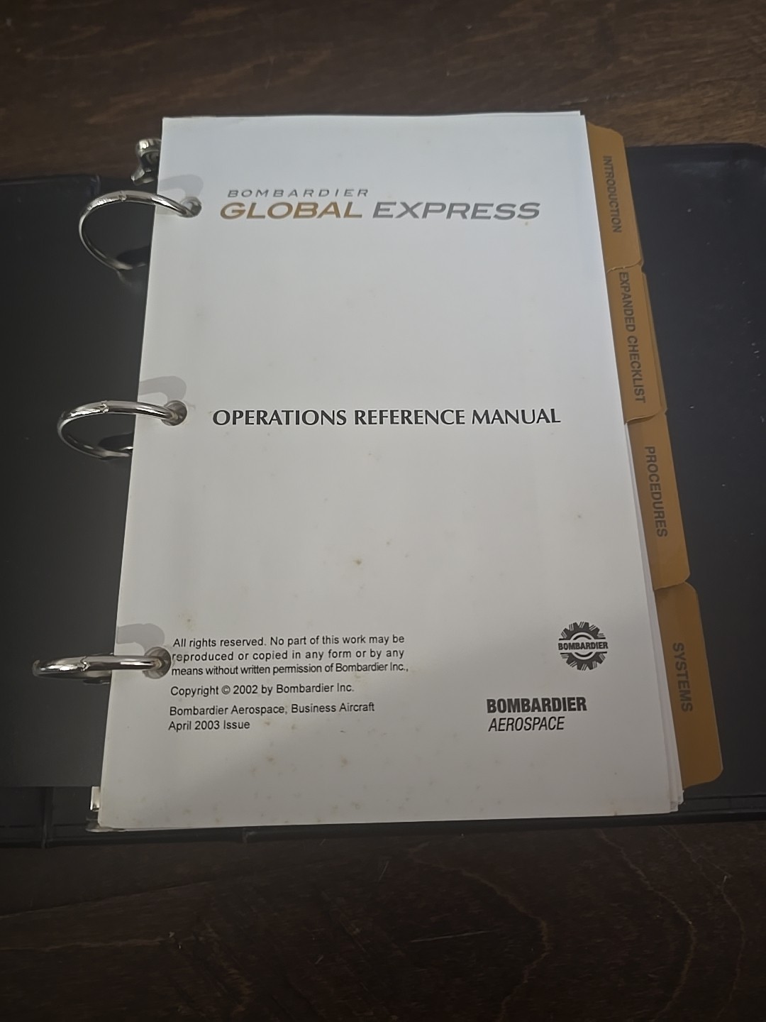 Bombardier Global Express Operations Reference Manual