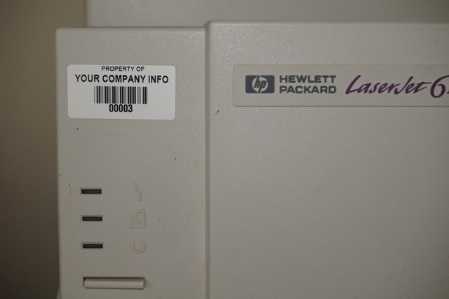 * 500 ASSET LABELS * BARCODE * SERIAL NUMBERS *