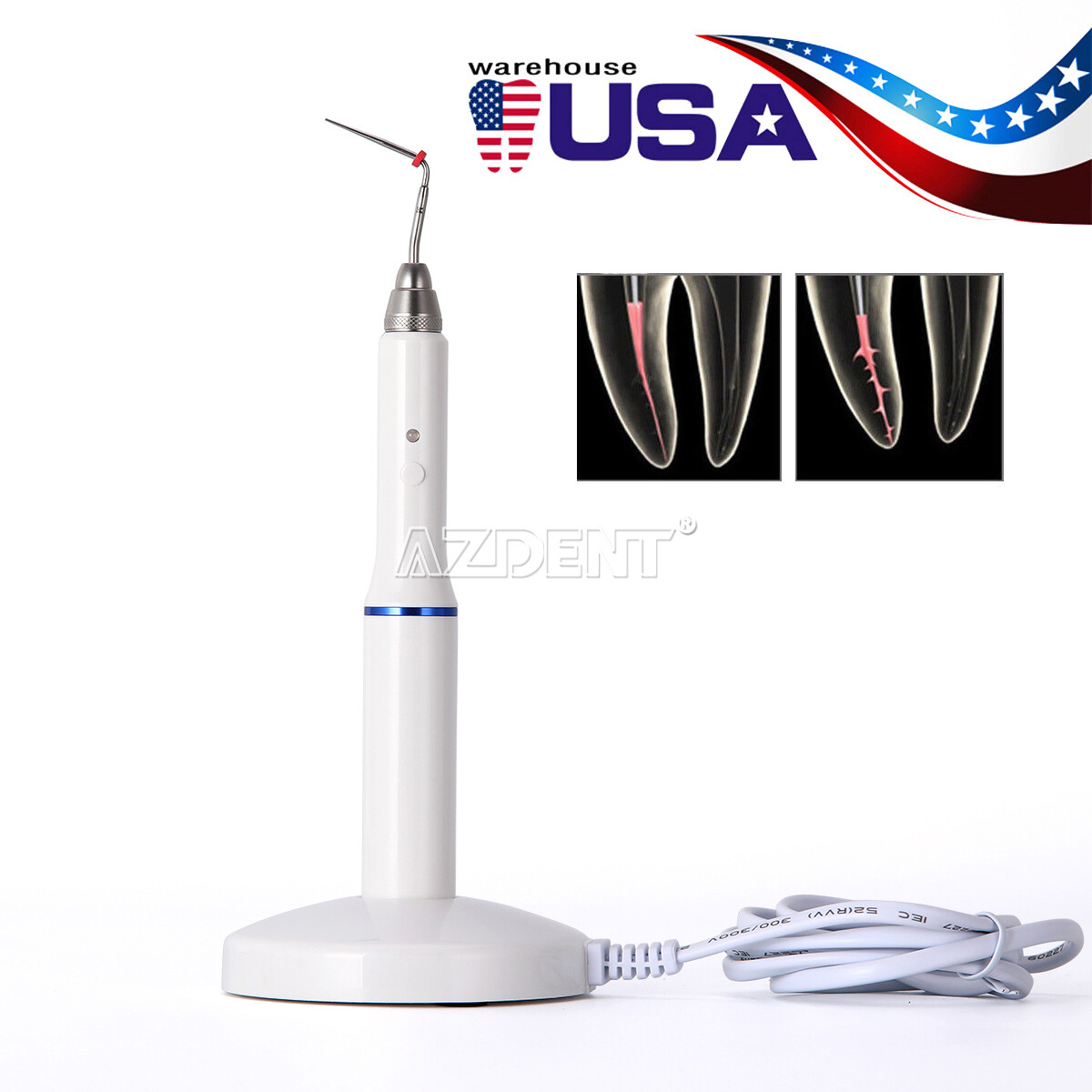 Dental Wireless Endo Root Gutta Percha Obturation System Heated Pen +Tip Op-fill