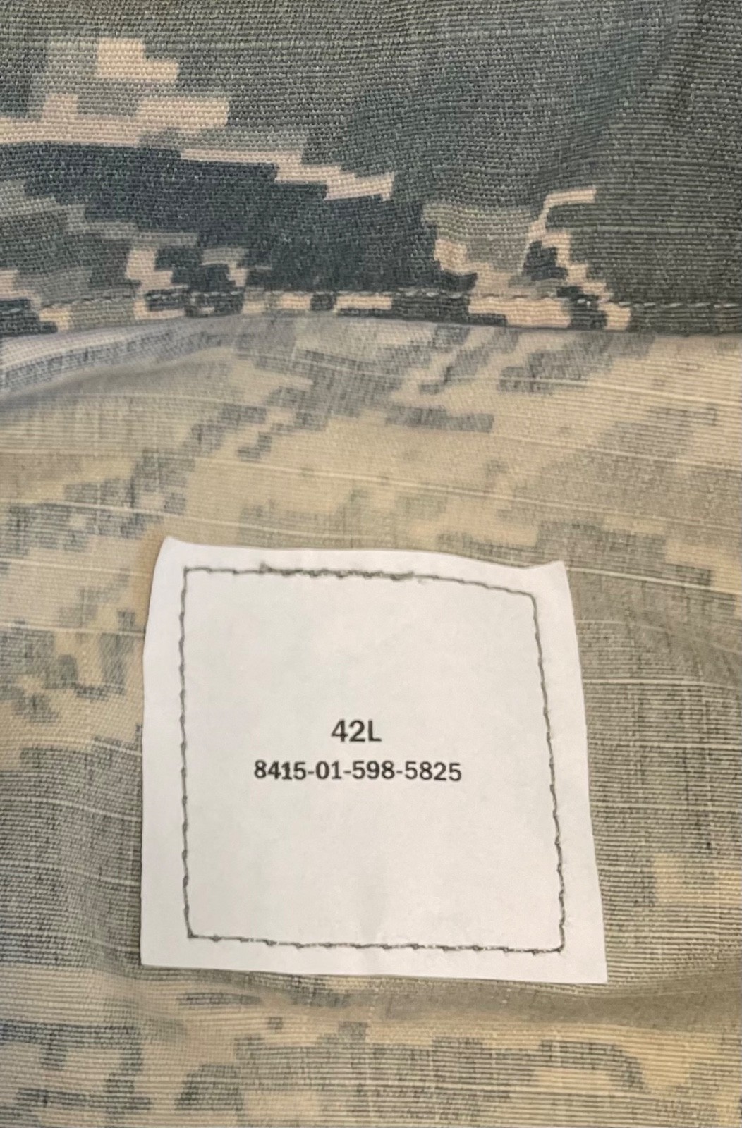 USAF Digital Tiger Camo Pattern Size 42L Coat Men's Utility Air Force Jacket