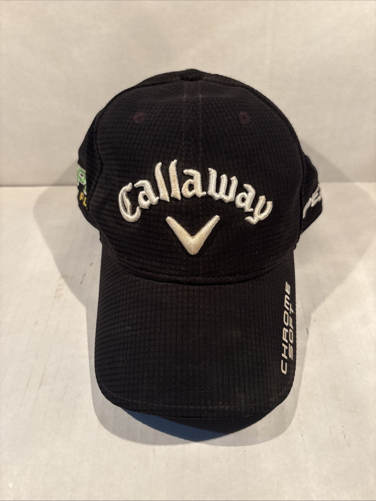 Callaway Epic Flash Golf Hat Apex Chrome Odyssey Soft Black Strapback Polyester