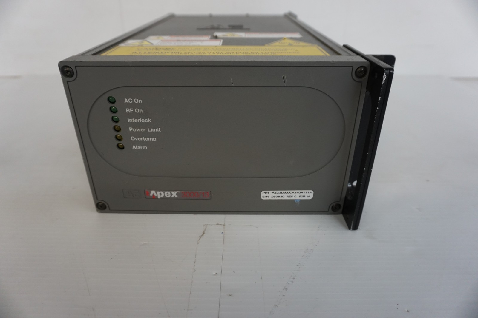 ^^ ADVANCED ENERGY APEX 3000/13 RF GENERATOR (JGL5)