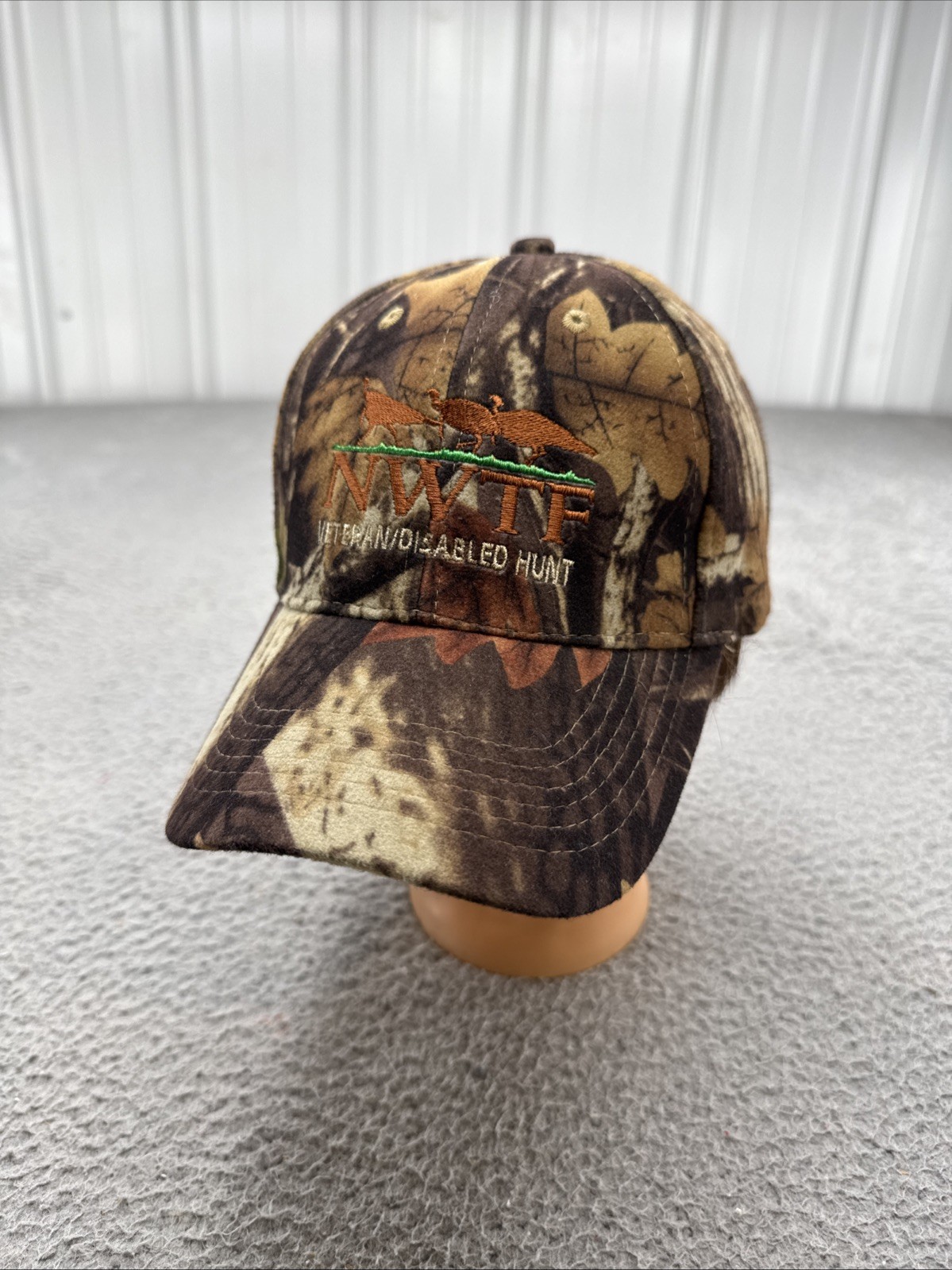 NWTF Hat National Wild Turkey Federation Camo Cap Strapback Vets Disabled Hunt
