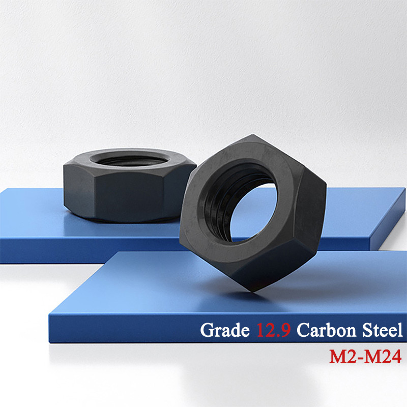 Class 12.9 Heavy Hex Nut DIN 934 | Carbon Steel M2-M24 Full Range Hexagon Nuts
