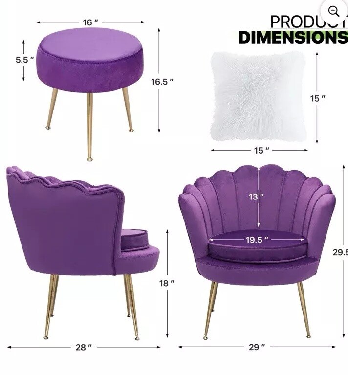 Juego Sillones De Terciopelo