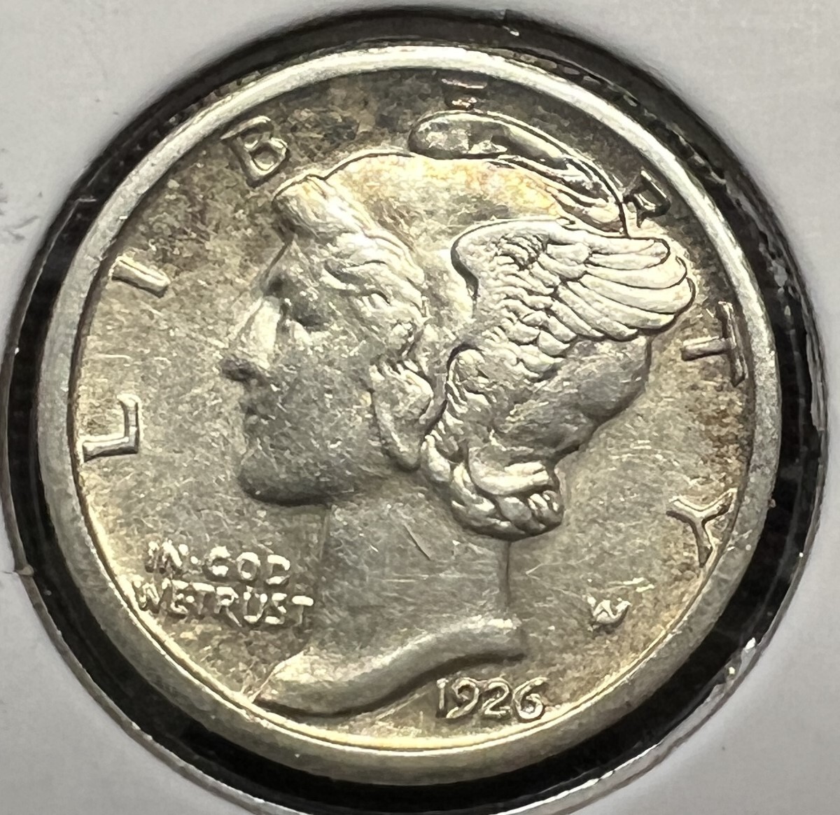 1926-S MERCURY SILVER DIME ALMOST UNCIRCULATED+ ACTUAL COIN #WS667