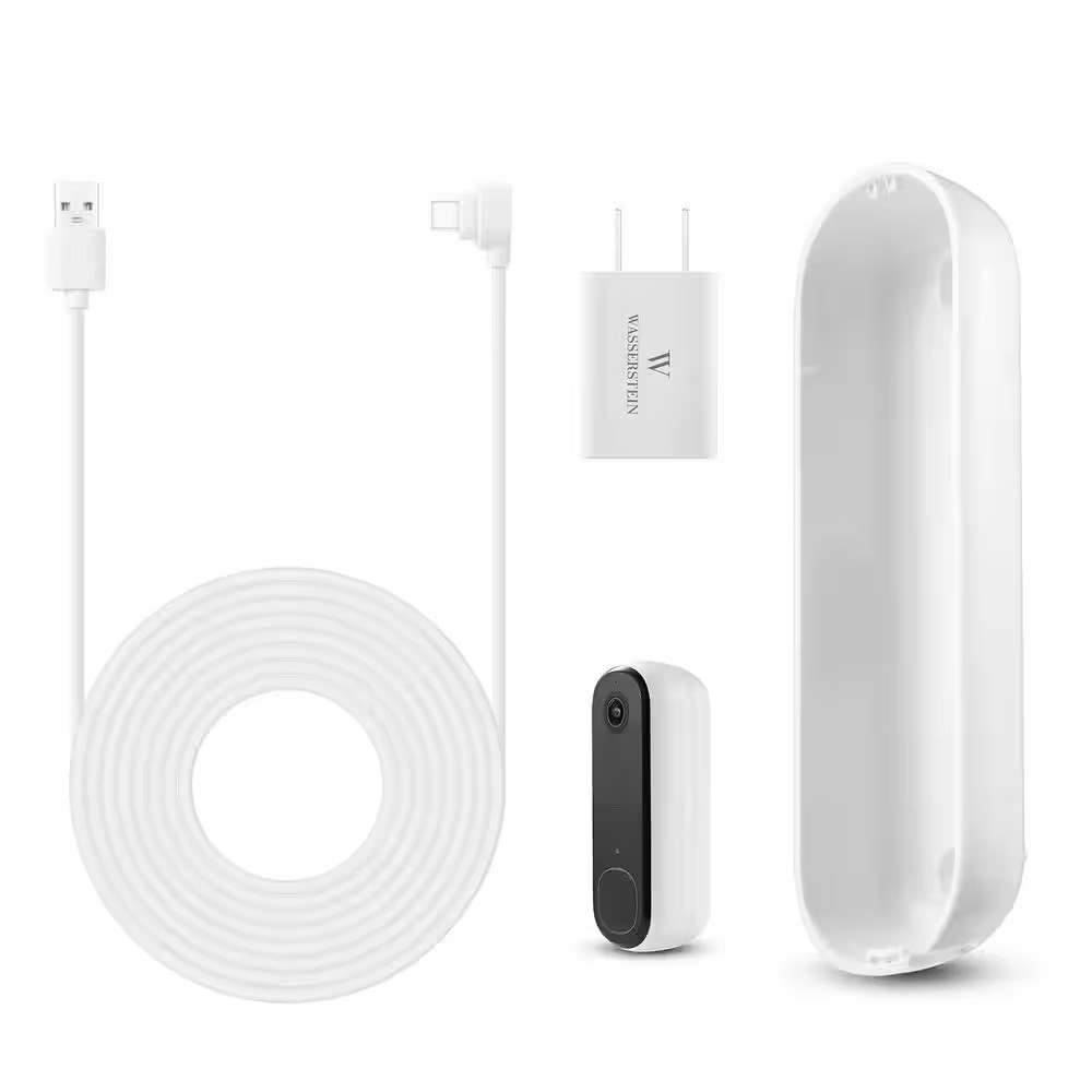 Power Adapter (5.2V 2A) with L-Shaped USB-C Cable for Arlo Doorbell 2Nd Gen with