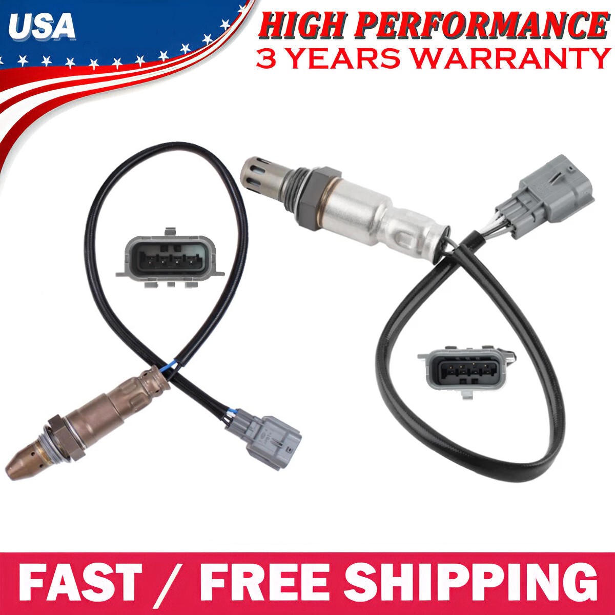 2PCS Oxygen Sensor Up+Down O2 Sensor For 2013-2018 Nissan Sentra 1.8L W/ Calif