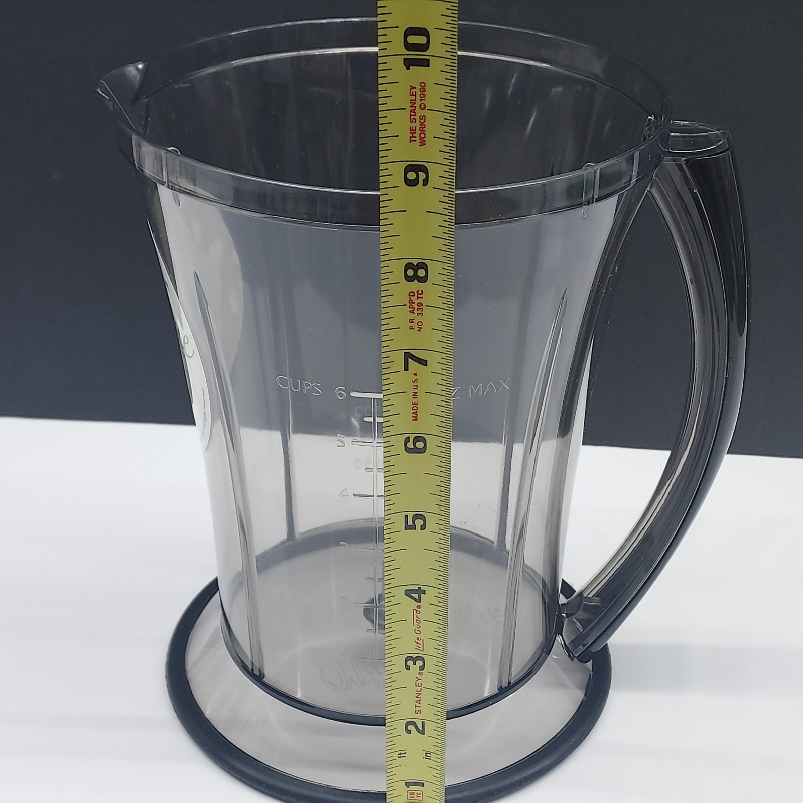 NuWave Party Mixer Replacement Pitcher 48oz / 6 Cups Model 22191 Open Box