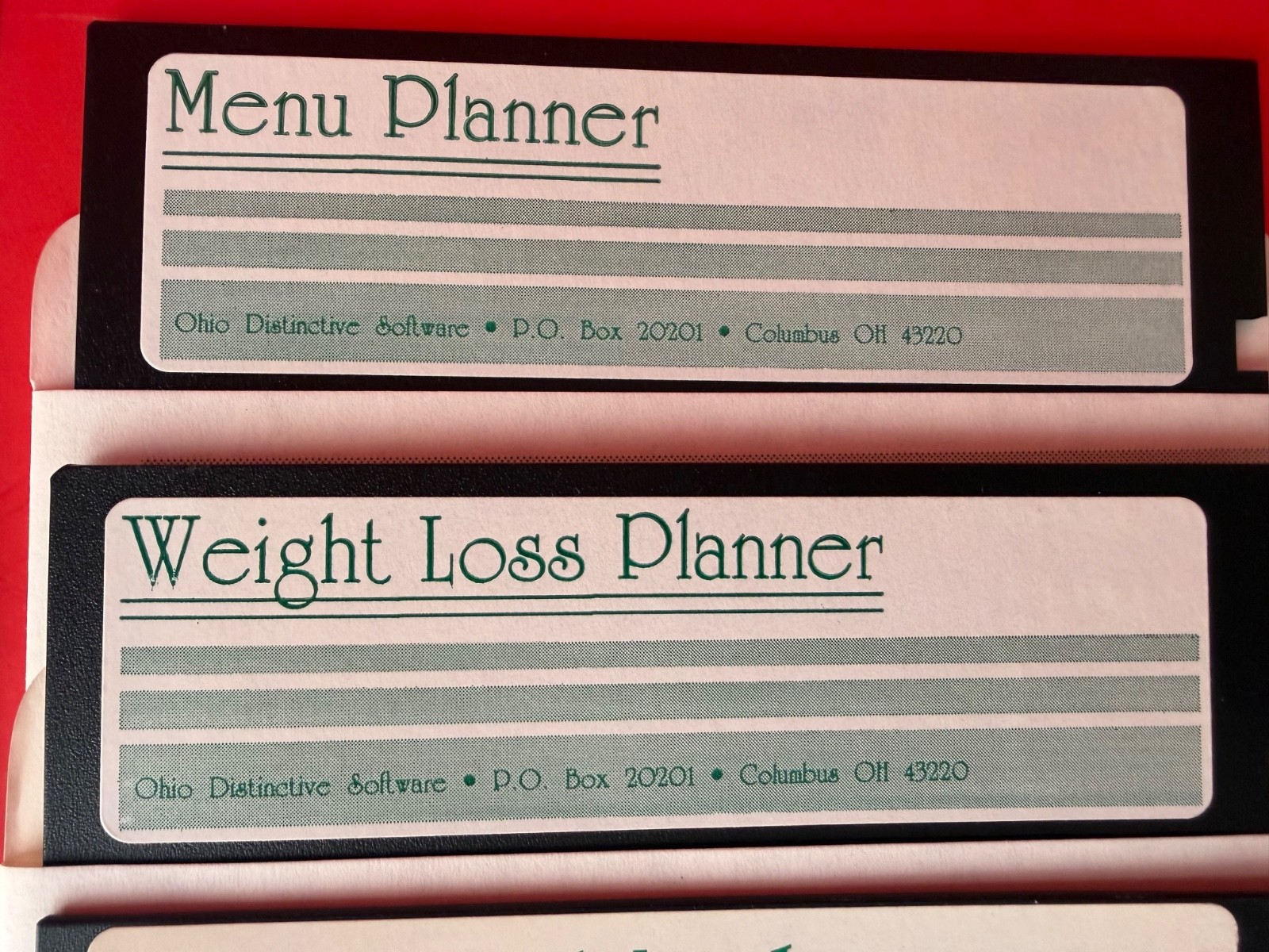 Ohio Distinctive Software Executive Diet Helper & Software IBM / PC Software