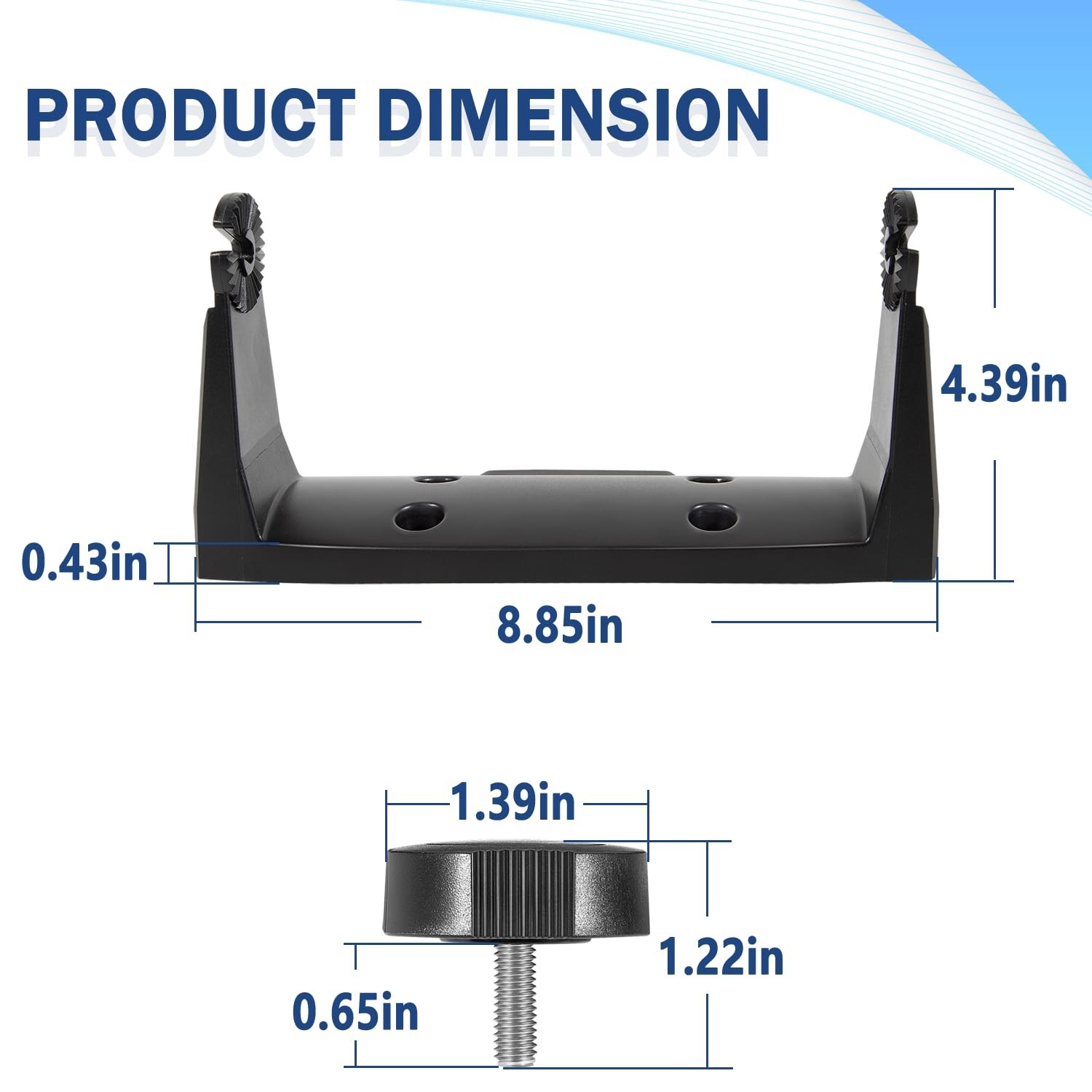 Upgrade Gimbal Mounting Bracket with Knobs for Lowrance HDS-7, Elite, Hook 7