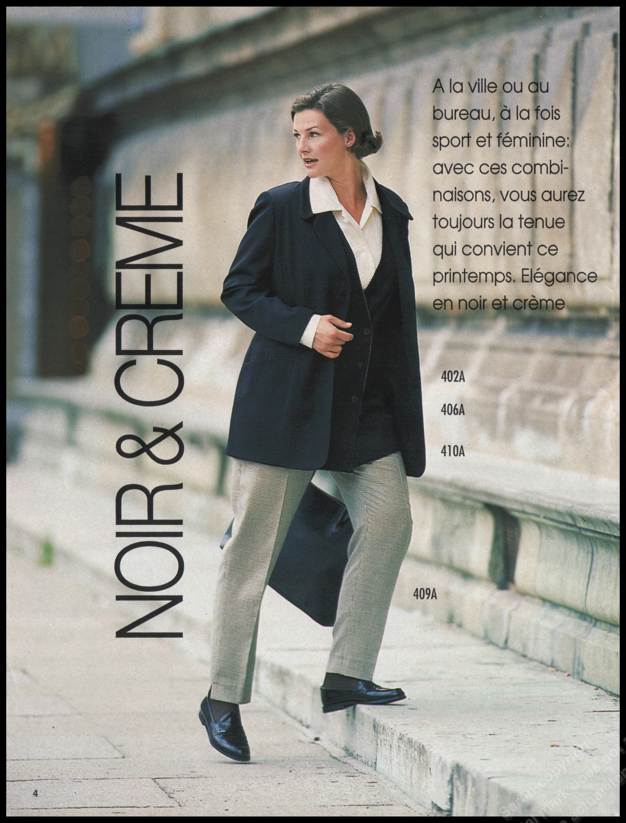 1990's Footwear Magazine Print Ad Women Fashion Long Legs shoes-12B