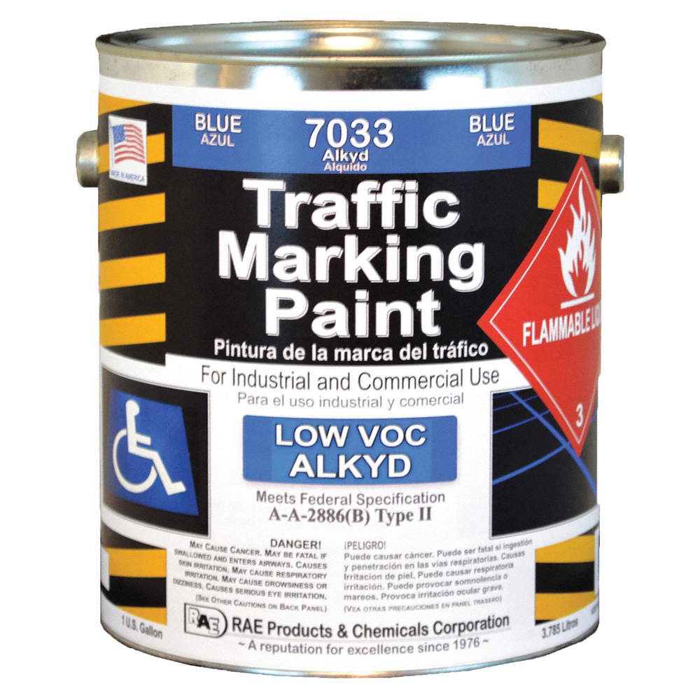 RAE 7033-01 Traffic Zone Marking Paint,1 gal,Blue 4YNY6
