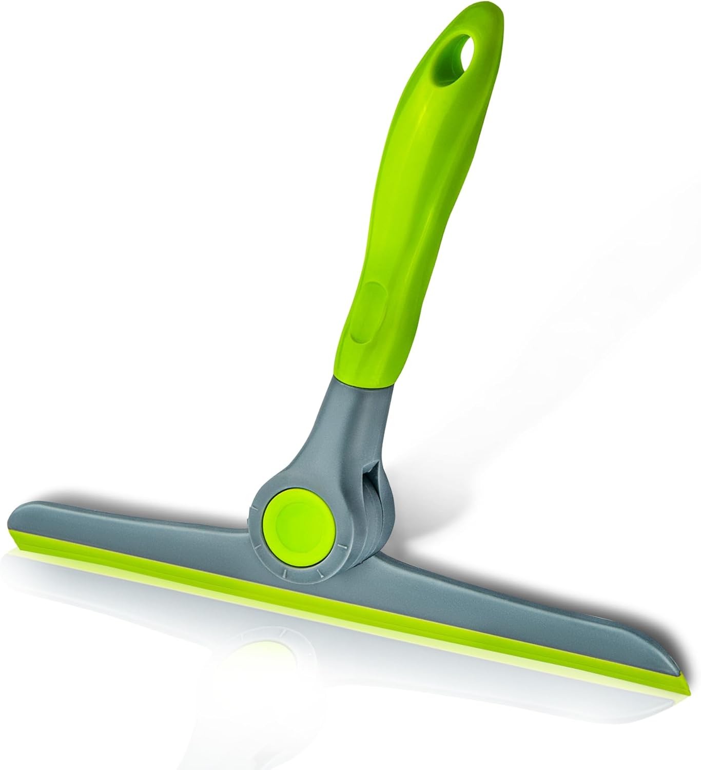 10" Heavy Duty Green, Grey Window Cleaning Squeegee, Handheld Squeegee for Glass