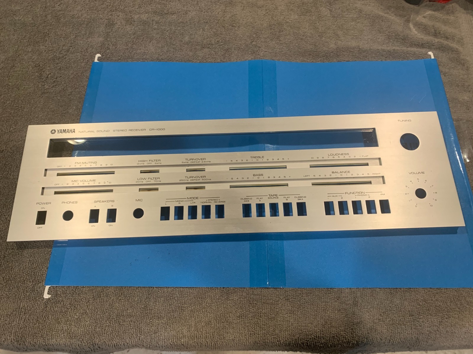 Yamaha CR-1000 Stereo Receiver - Parting Out - Faceplate