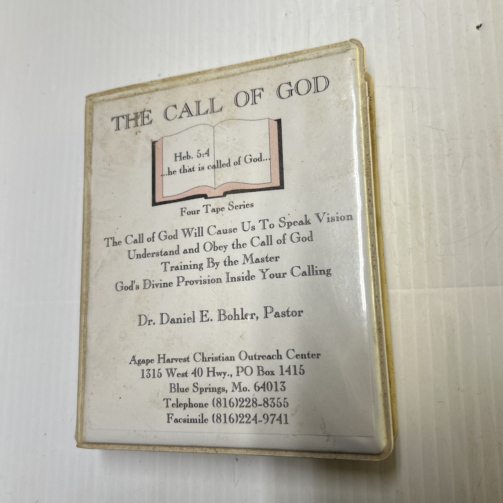 The Call Of God. 4 Cassette Tape Series. Religious Christian Gospel.