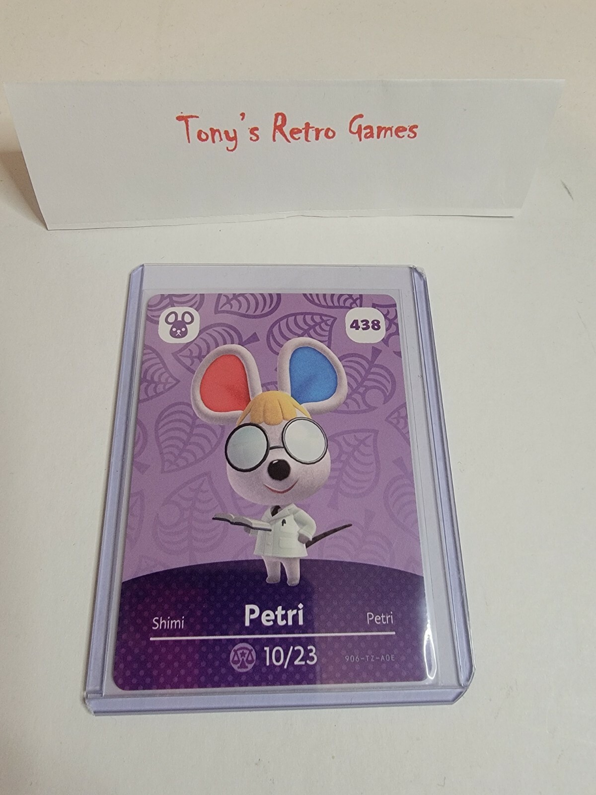 PETRI # 438 Animal Crossing Amiibo Card SERIES 5 NINTENDO MINT NEVER SCANNED!