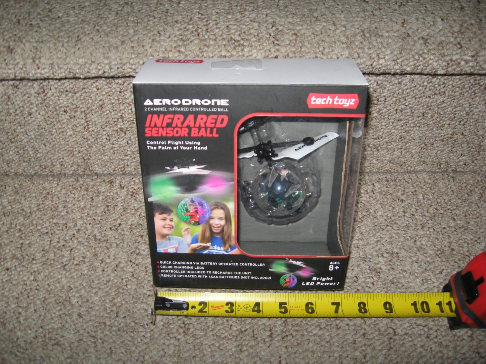 Tech Toyz AERODRONE 2 Channel Infrared Controlled Sensor Ball w/ Controller NEW