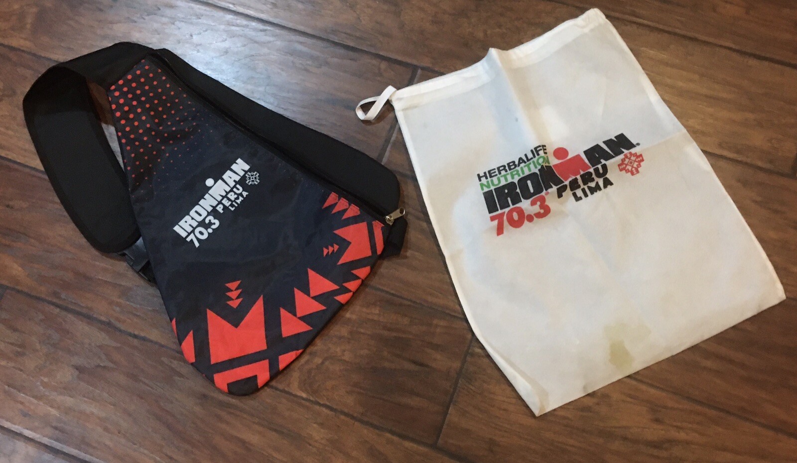 Ironman 70.3 Lima Peru backack and transition sack