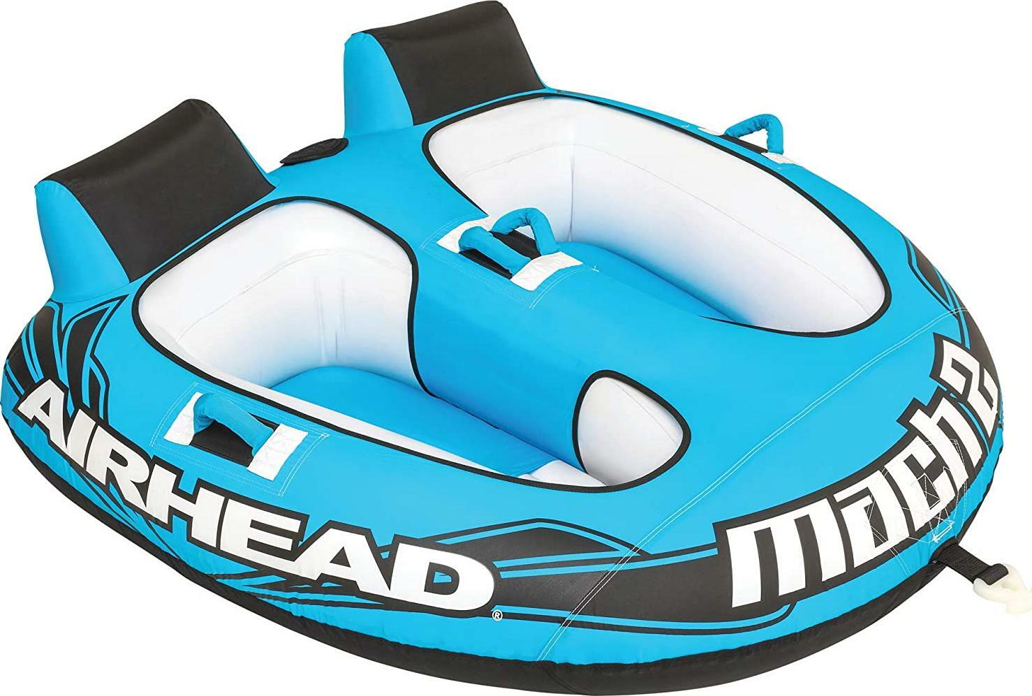 Towable Tube Inflatable 2-Person Rider Boat Tow Water Sports Ride Boating River