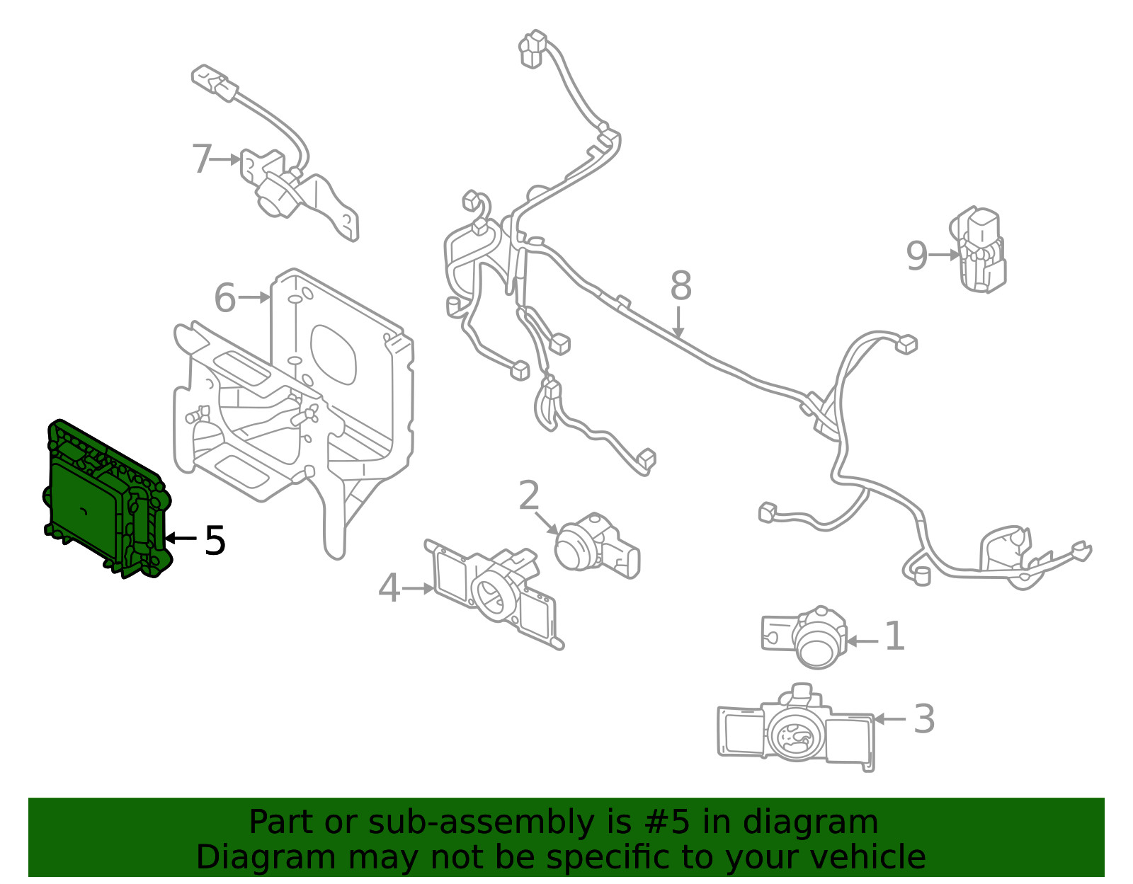Genuine Mitsubishi Distance Sensor 8638A554
