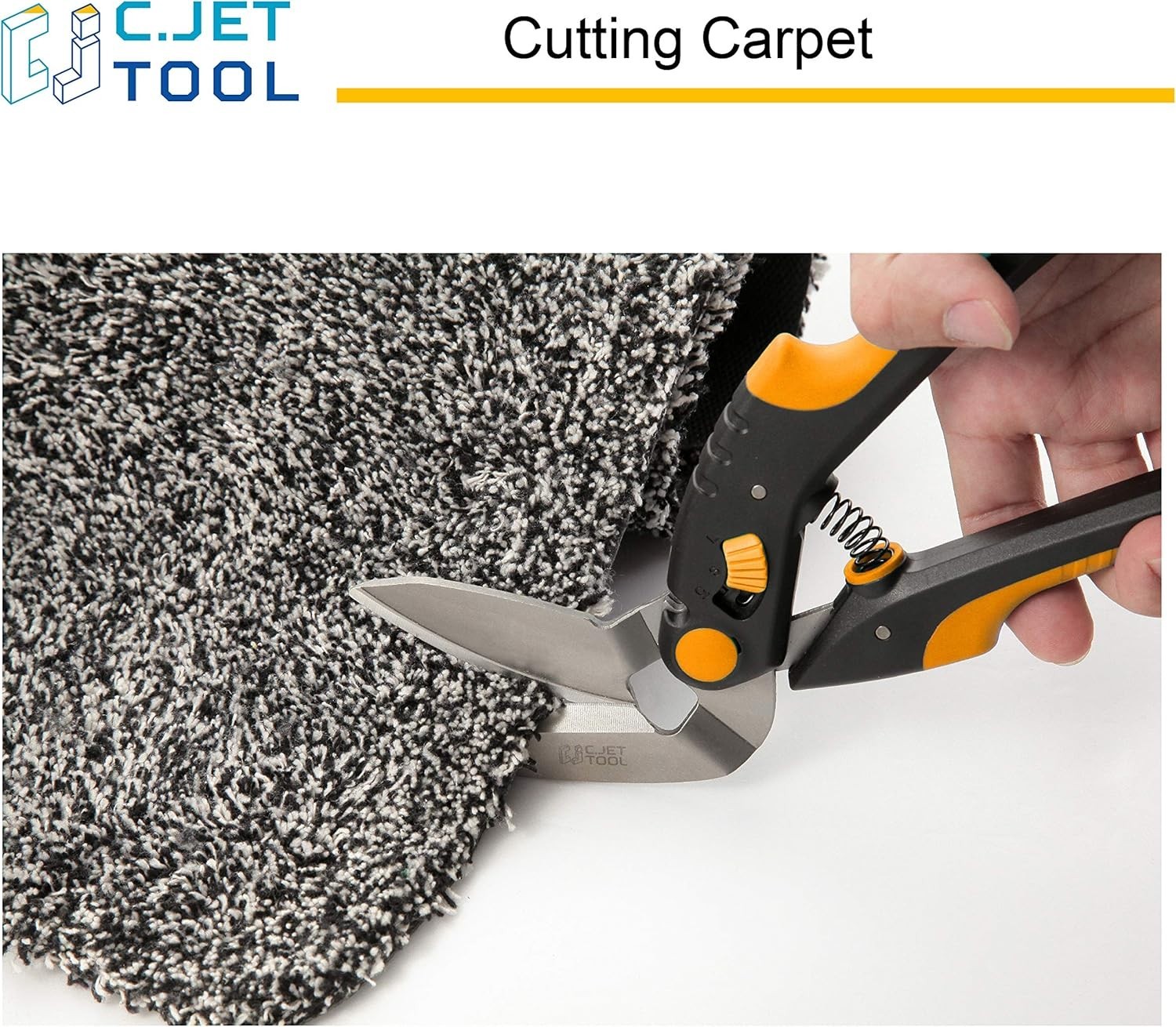 10" Heavy Duty Professional Scissors - Ergonomic Multi-Purpose Tool in Orange