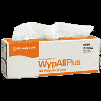 BRAMEC 18490 WYPALL PLUS WIPER 9.8"x16.4" WHITE ABSORBENT RAG