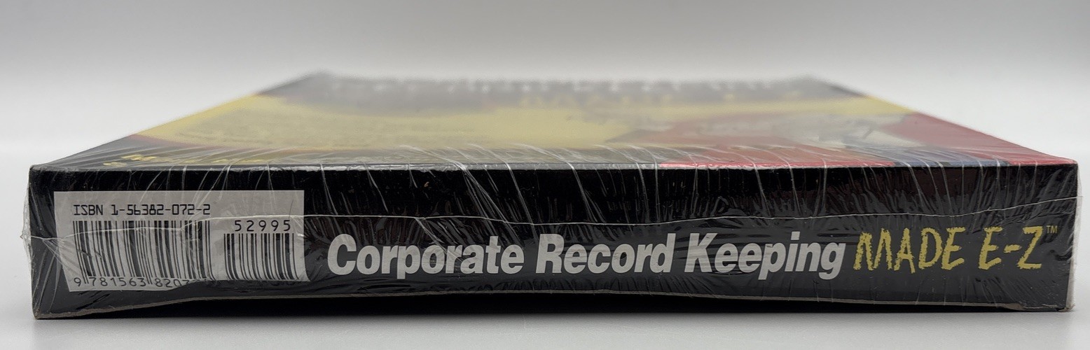 Corporate Record Keeping Made EZ / Windows & Mac Compatible/ Factory Sealed