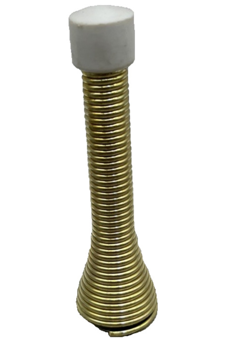 Spring Heavy Duty Door Stop, Brass/Gold Color Lot Of 2 {20}