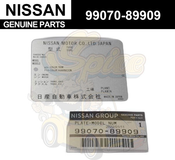 Nissan DATSUN Genuine Model Plate 240Z 280Z B110 B120 B210 B310 510 99070-89909