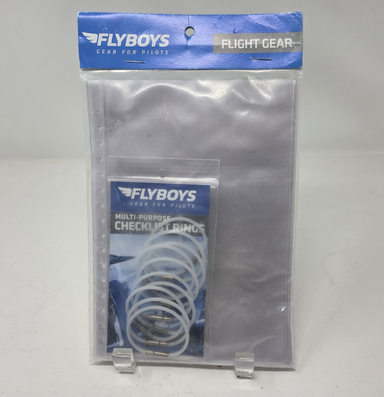 FlyBoys Flight Gear Starter Kit 10 Checklist Pages w/ 10 Opaque Checklist Rings