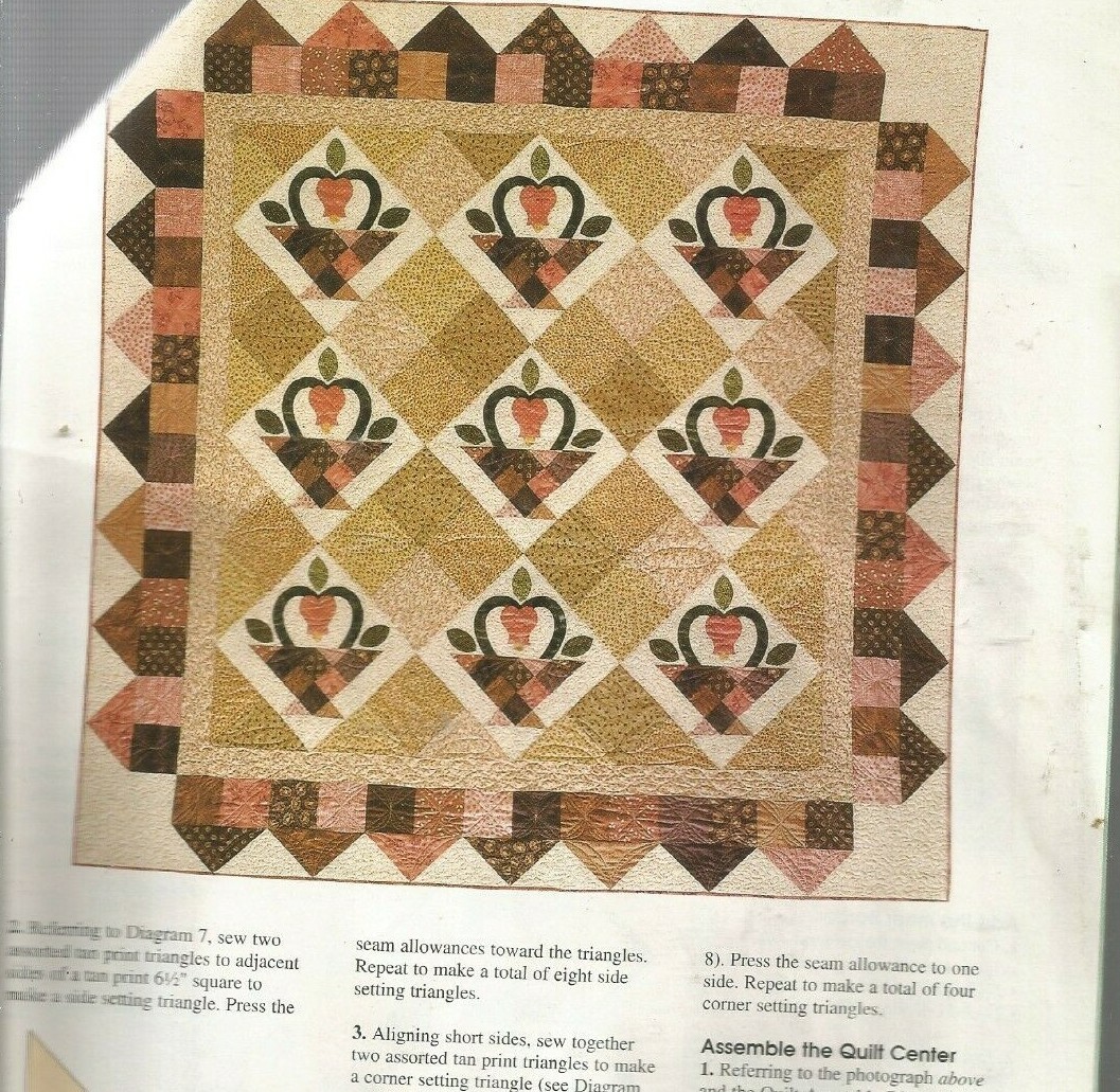 E0209 HEARTS IN BLOOM QUILT PATTERN/INSTRUCTIONS