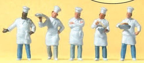 PREISER 10330 HO Scale Buffet Chefs Pz. 5