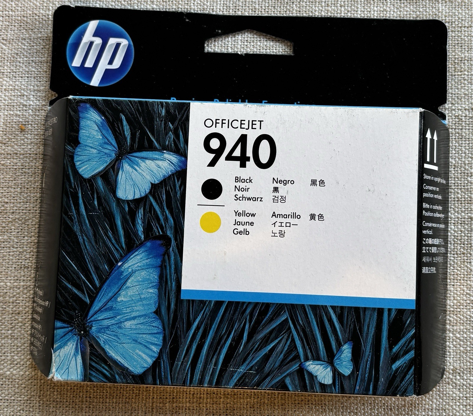 Genuine HP 940 C4900A Black and Yellow Printhead OEM NEW Sealed