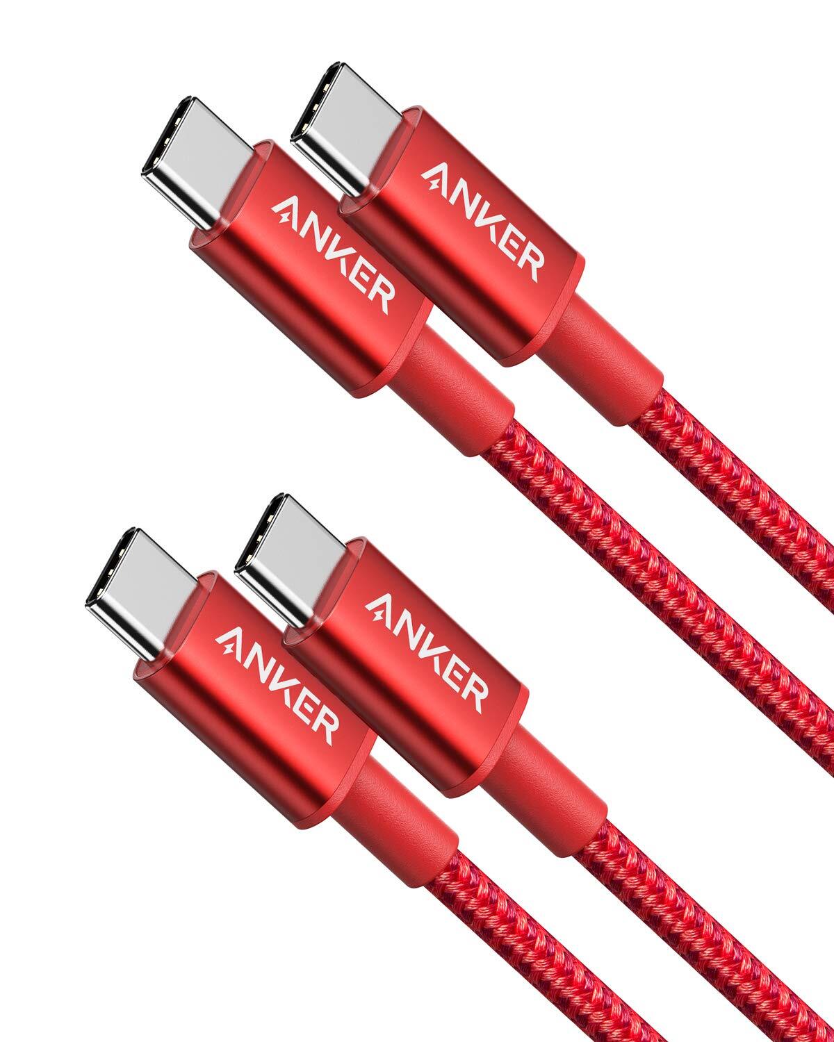 Anker USB C to USB C Cable 60W Fast Charging 2x 3.3ft Nylon for iPhone 16 Series