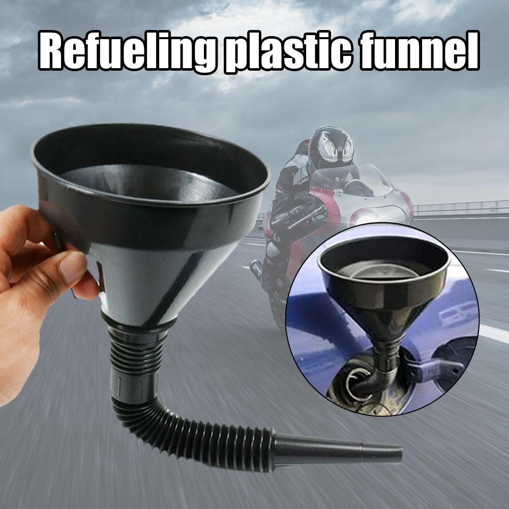 Refueling Plastic Funnel Oiler Filter Mesh Screen Strainer For Car Motorcycle