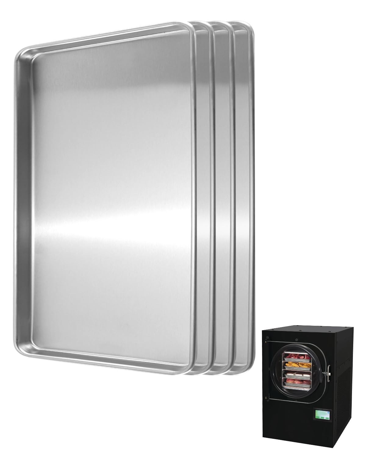 4 Pack Metal Trays Fit for Harvest Right Freeze Dryer, Small Dryer Trays