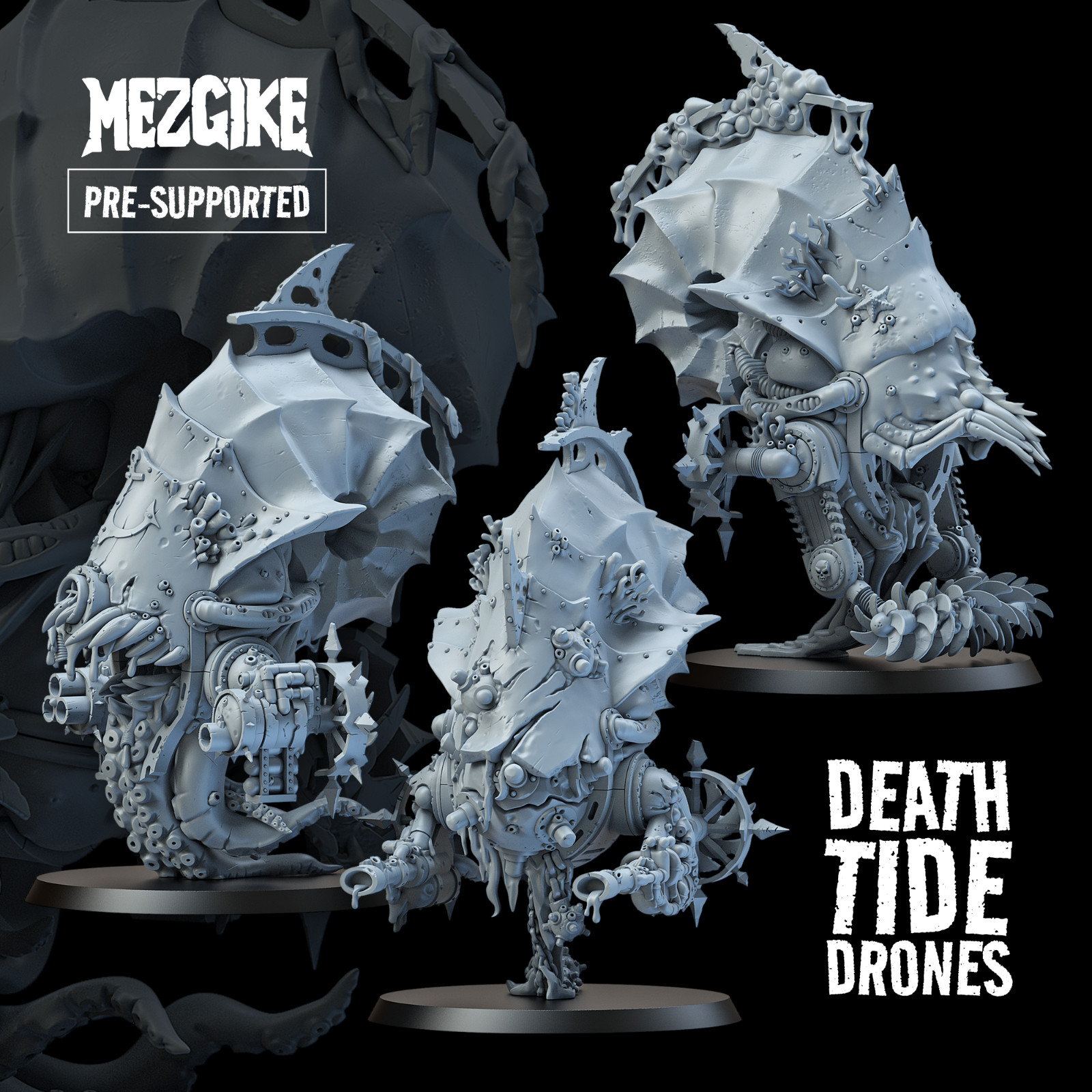 Set Of 3 Death Tide Bloat Drones | Print on Demand