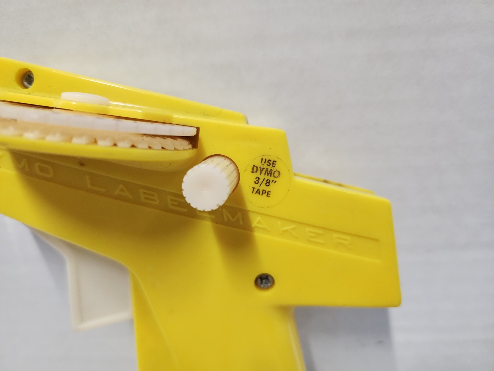 Vintage DYMO Label Maker Yellow1895