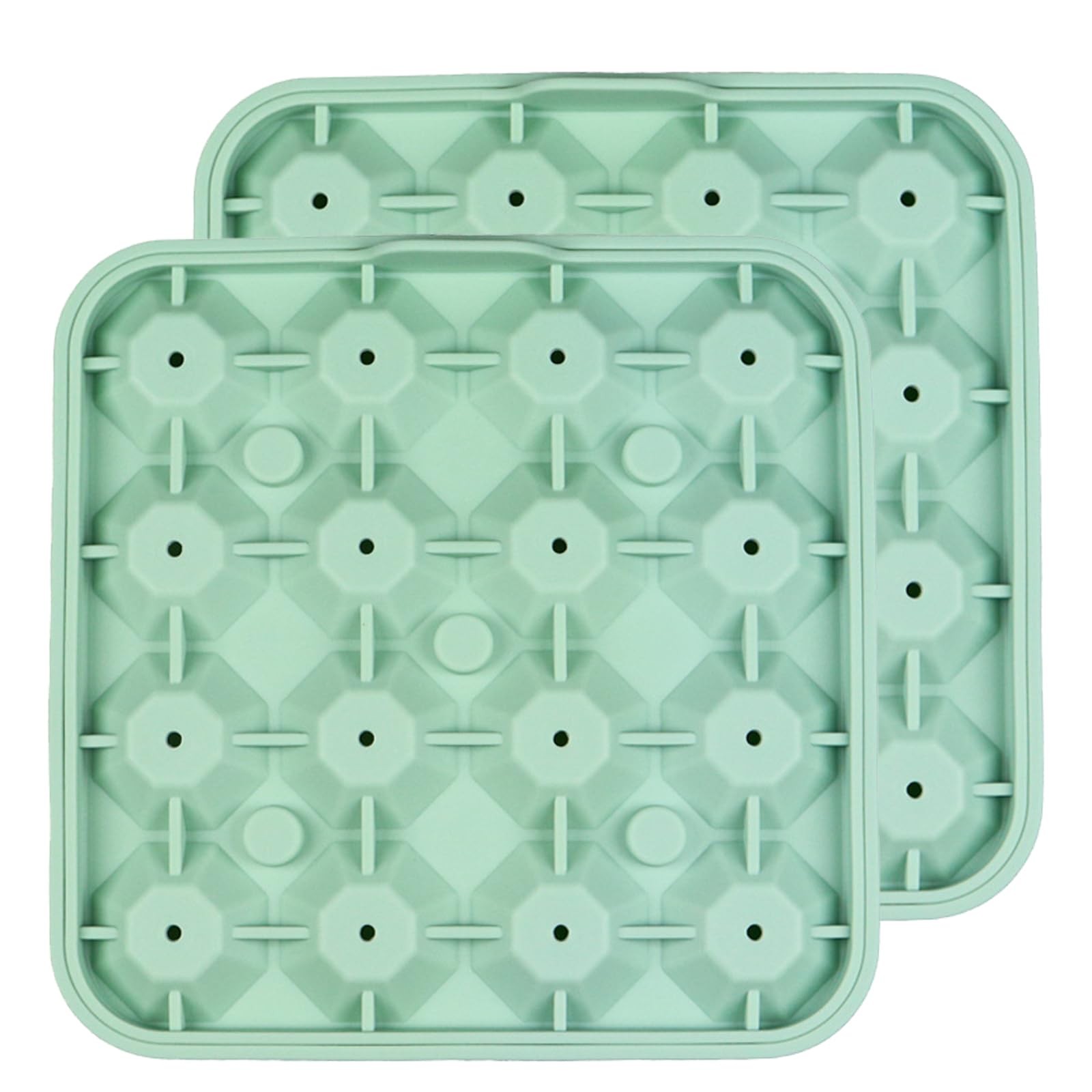 2 Pack Diamond Ice Cube Molds Silicone Tray Mini Ice Cube Makers for Wine