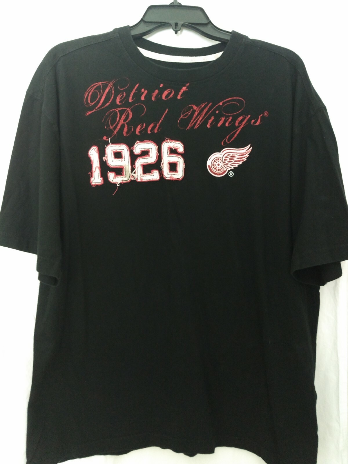 Detroit Red Wings G-III Sports by Carl Banks Men's T-Shirt Black NHL Size Large