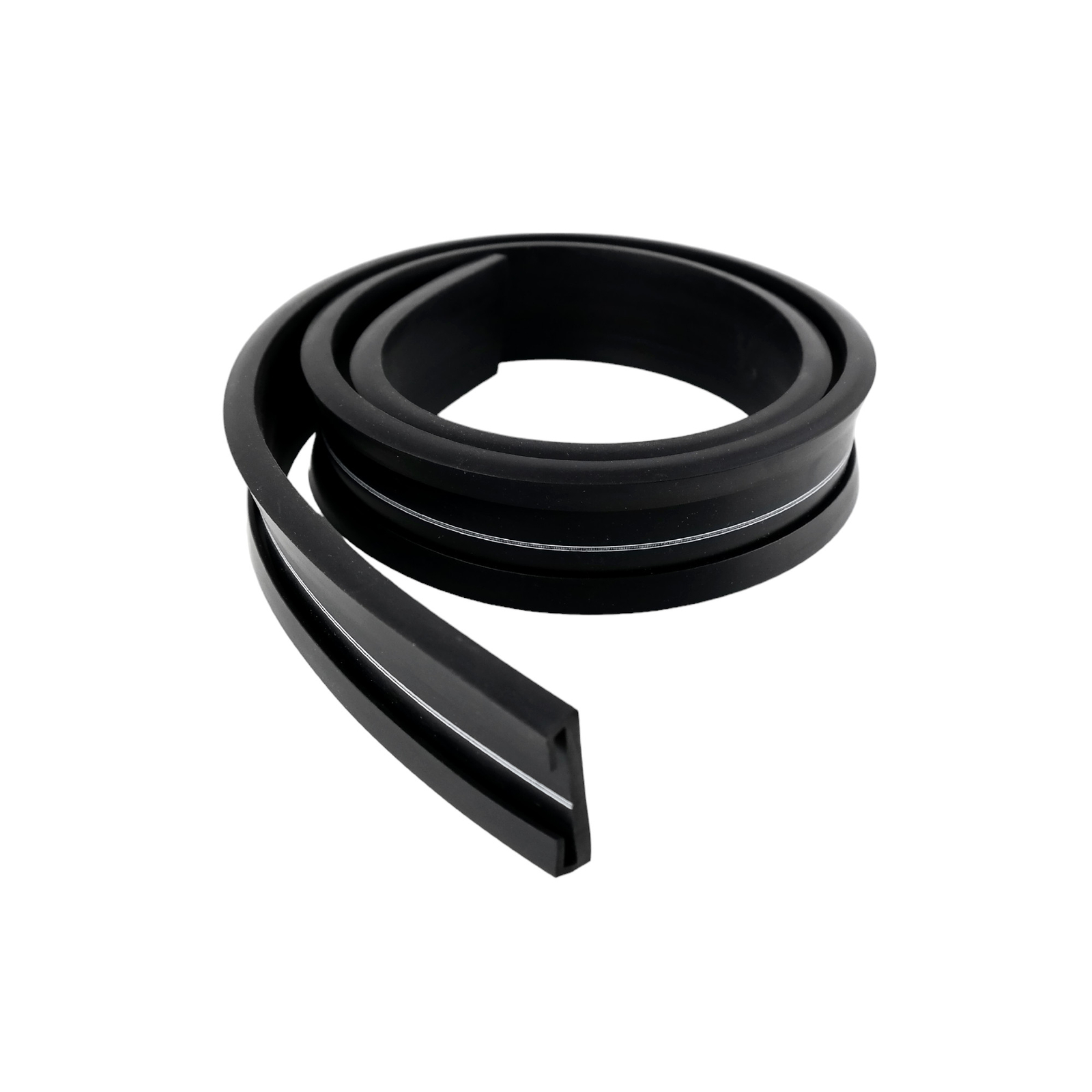 C-profile rubber coating made of EPDM for clamps (by the meter) rubber Black