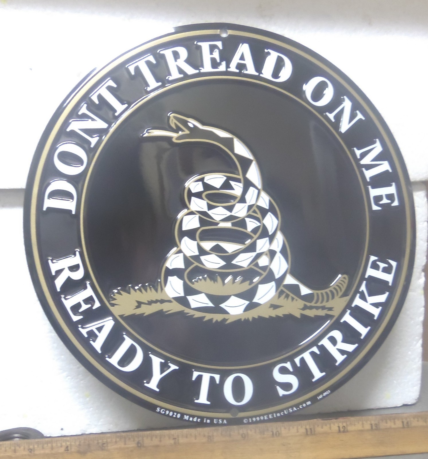 Large Don’t Tread on Me – Ready to Strike Aluminum Sign